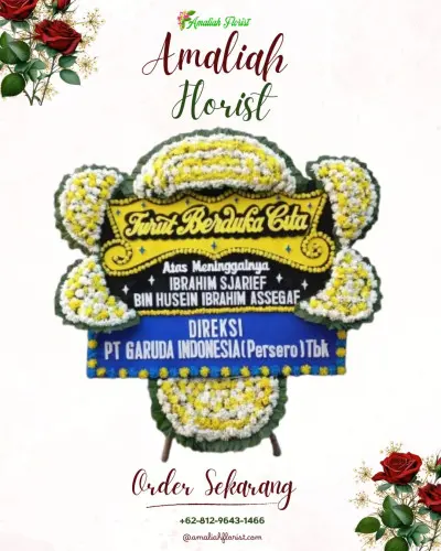 Papan Bunga Duka di Simbangkulon